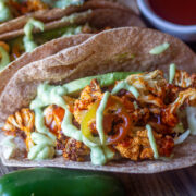 BUFFALO CAULIFLOWER TACOS