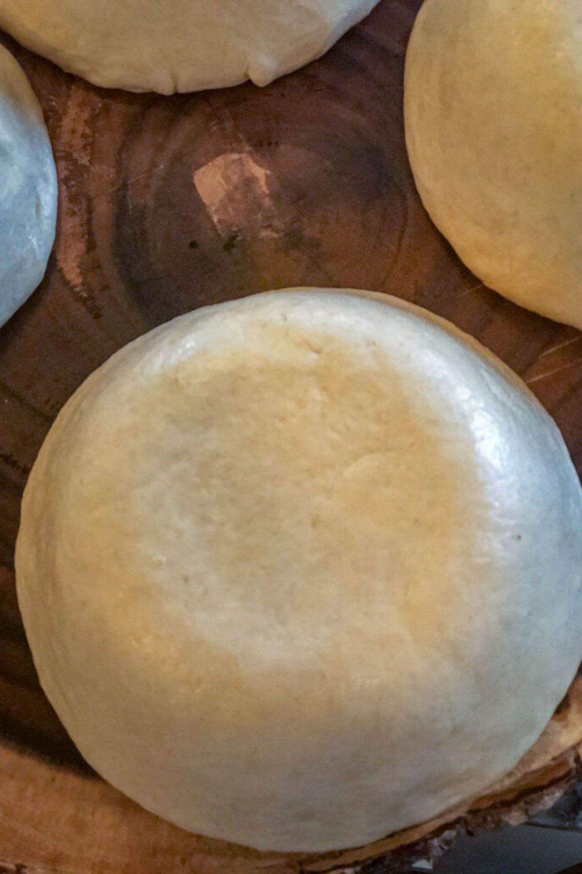 Naan bowl baked over mold showing shape.