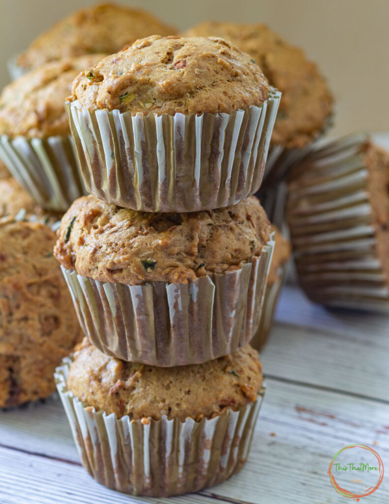 Chocolate zucchini muffins