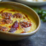 Pakoras dunked in punjabi kadhi