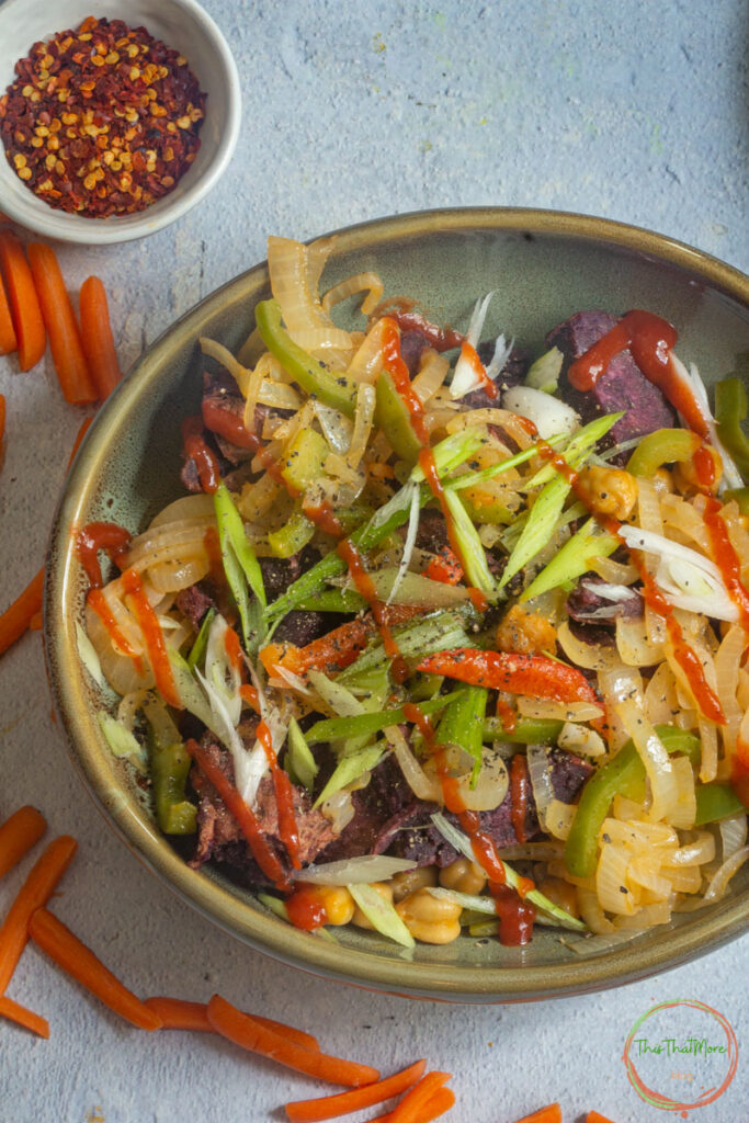 sweet potato & chickpeas hash