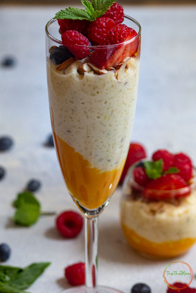 MANGO RICE PUDDING