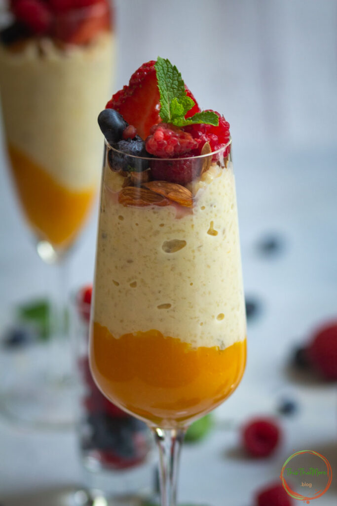 MANGO RICE PUDDING