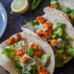BUFFALO CAULIFLOWER TACOS