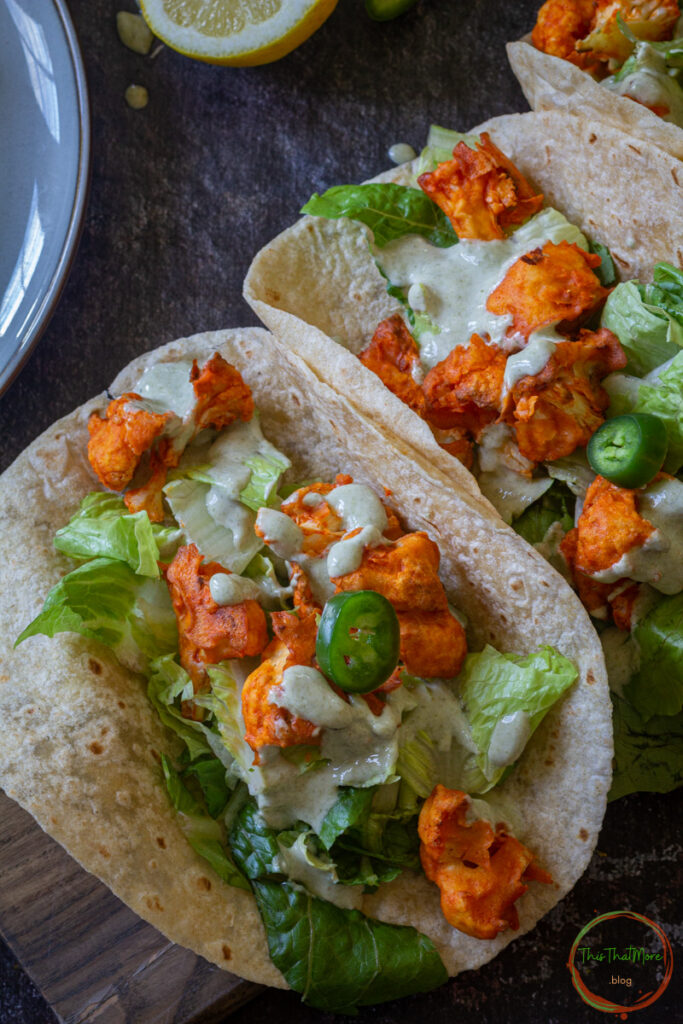 BUFFALO CAULIFLOWER TACOS