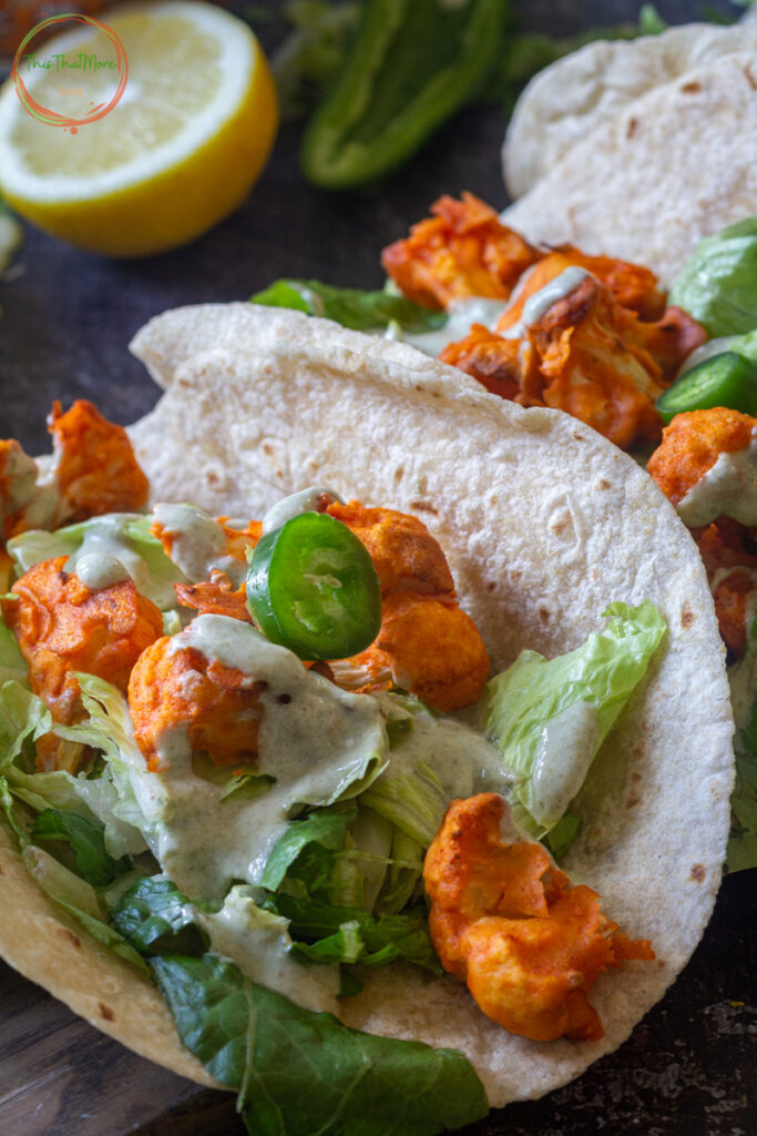 BUFFALO CAULIFLOWER TACOS