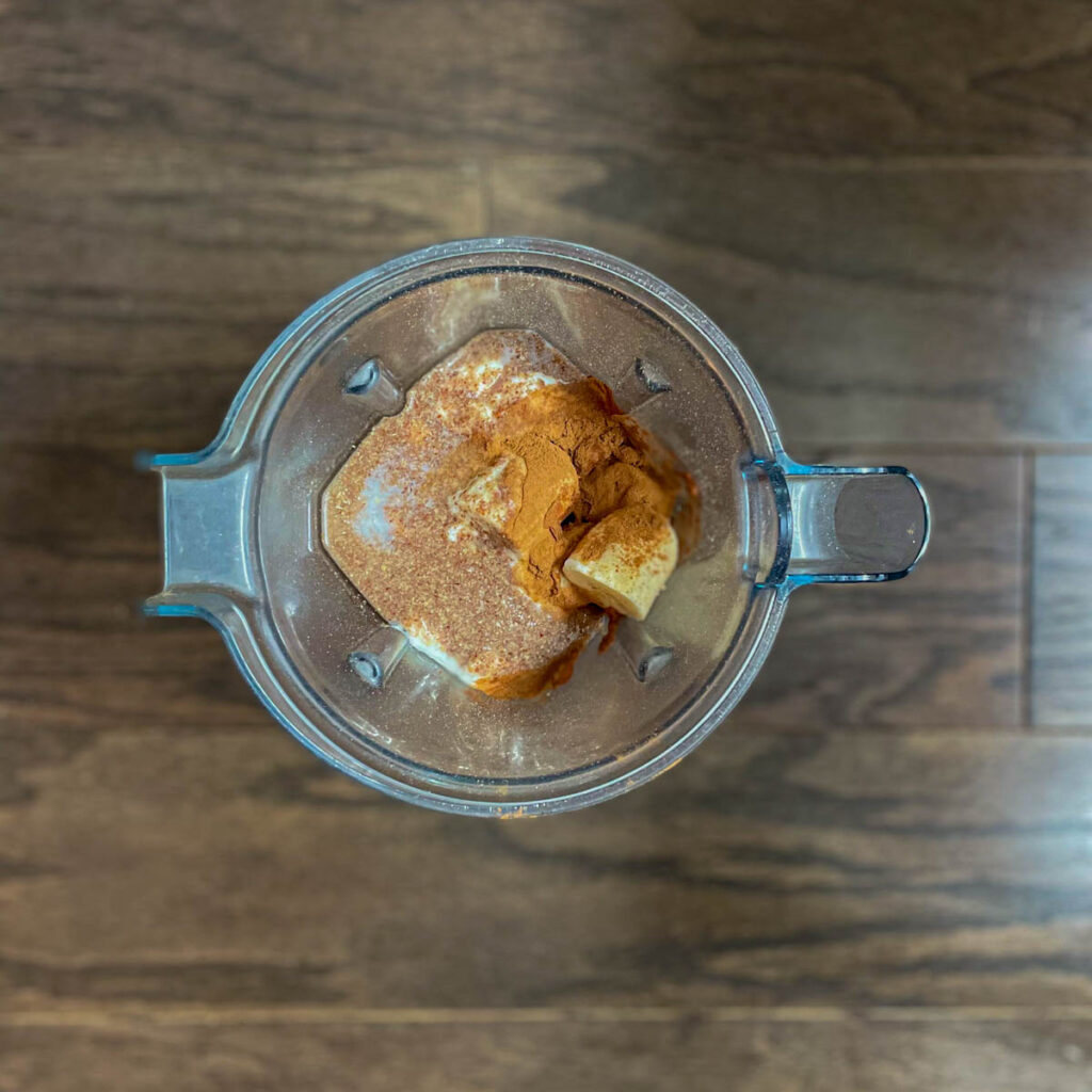 toss all the ingredients in a blender to grind it