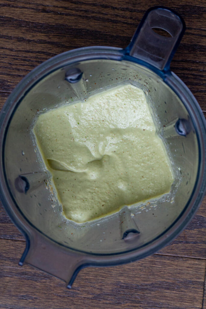 blend all the ingredients until the sauce is smooth and creamy