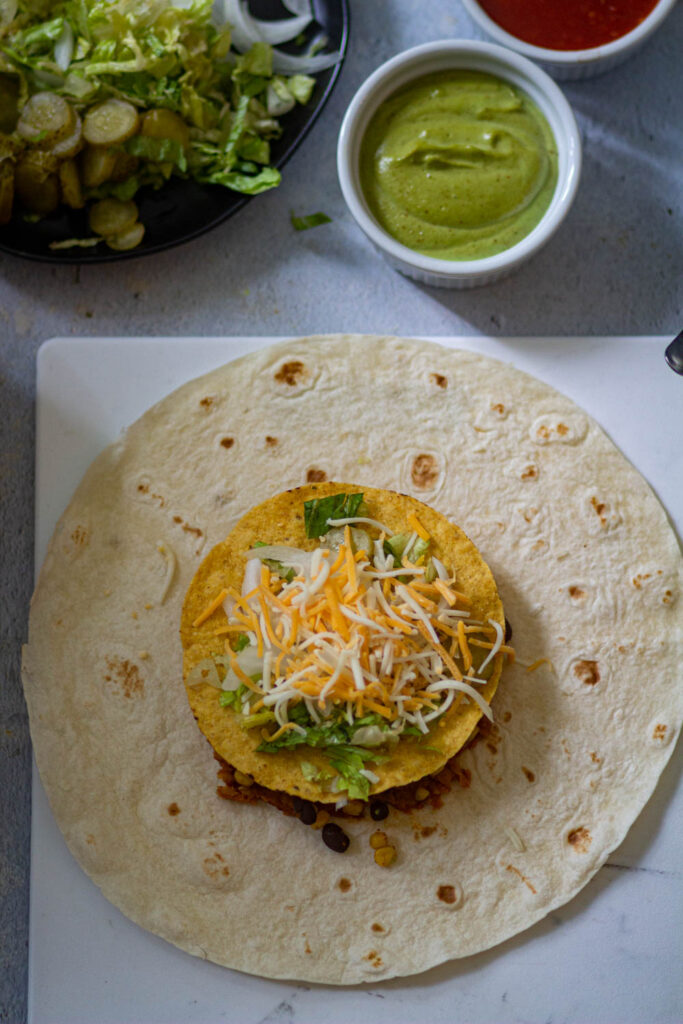 add some shredded Mexican Cheese