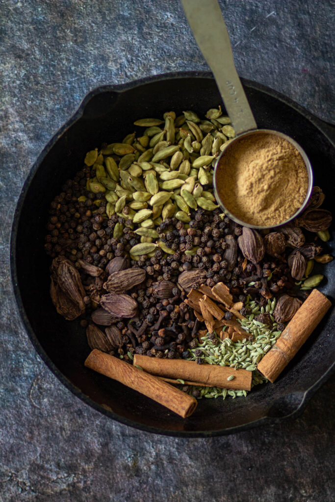 Tea Masala Recipe Ingredients.