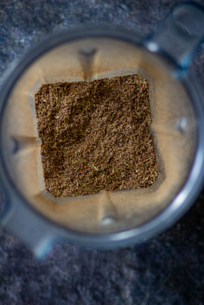 grind the spices coarsely.