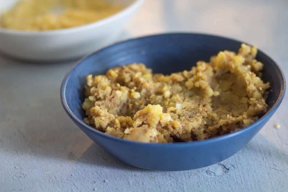 potato stuffing of jalapeno poppers