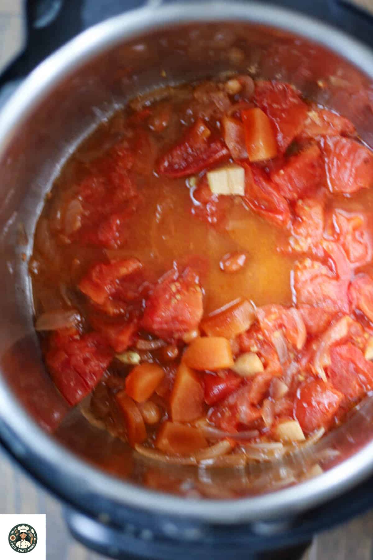 Image of tomatoes turning soft.