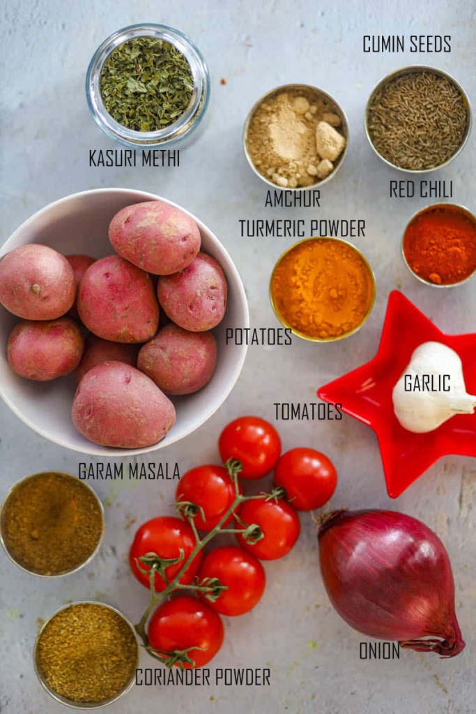 Punjabi Dum Aloo list of ingredients