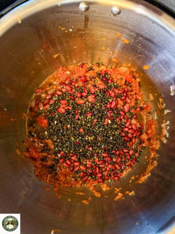 Urad dal and rajma added to Instant Pot dal makhani base.