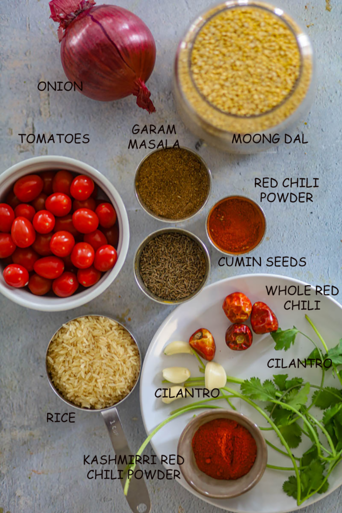 Moong Dal Tadka Ingredients