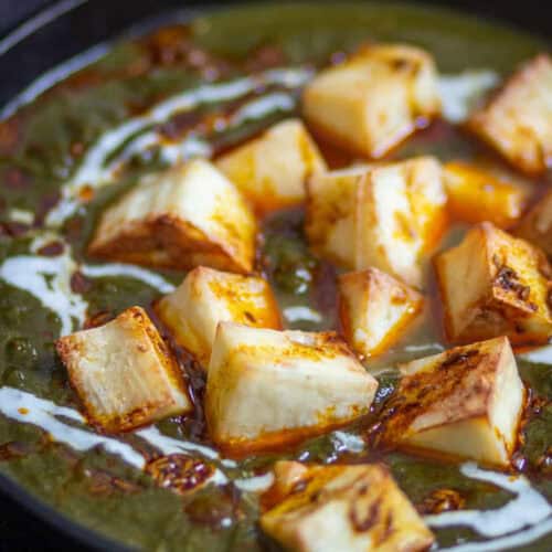 Featured image of palak paneer.