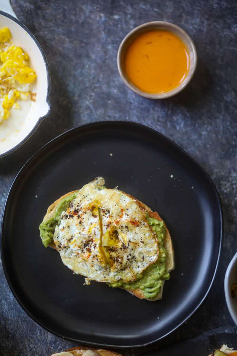Avocado Toast with eggs.