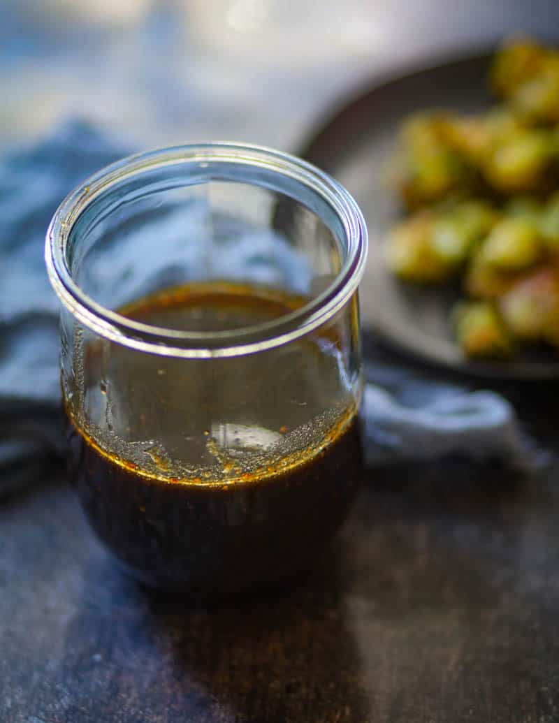 Tamarind Chutney in a big mason jar.