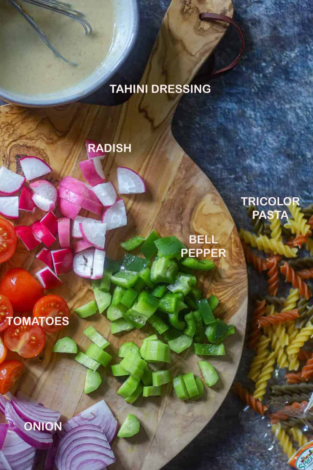 List of ingredients.