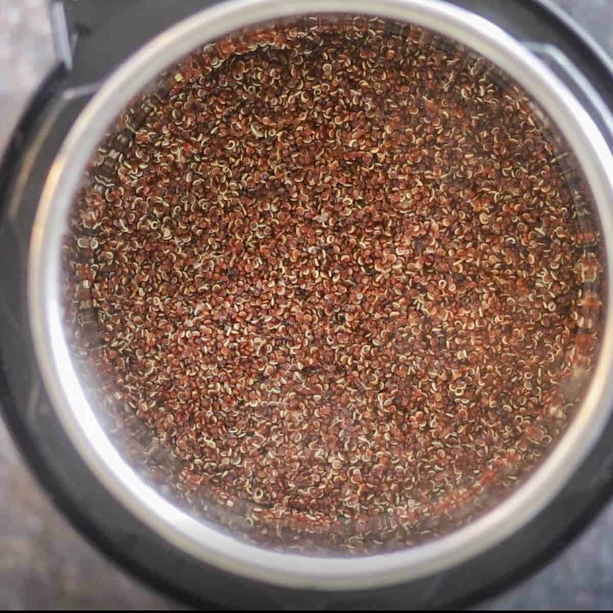 Pressure cook Quinoa.