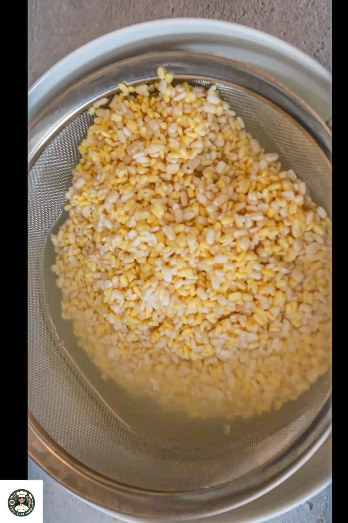 Image showing lentils soaked in wter.