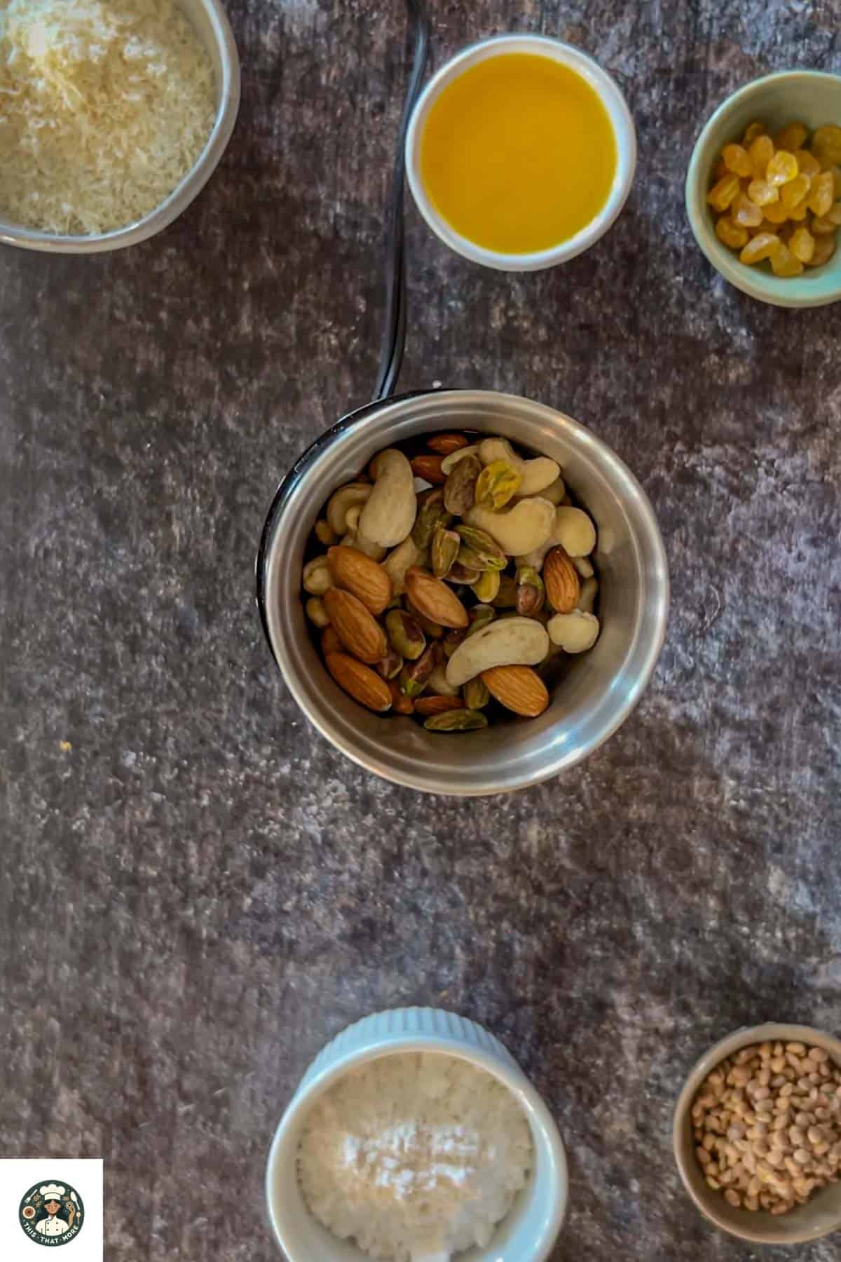 Add nuts in the spice grinder.