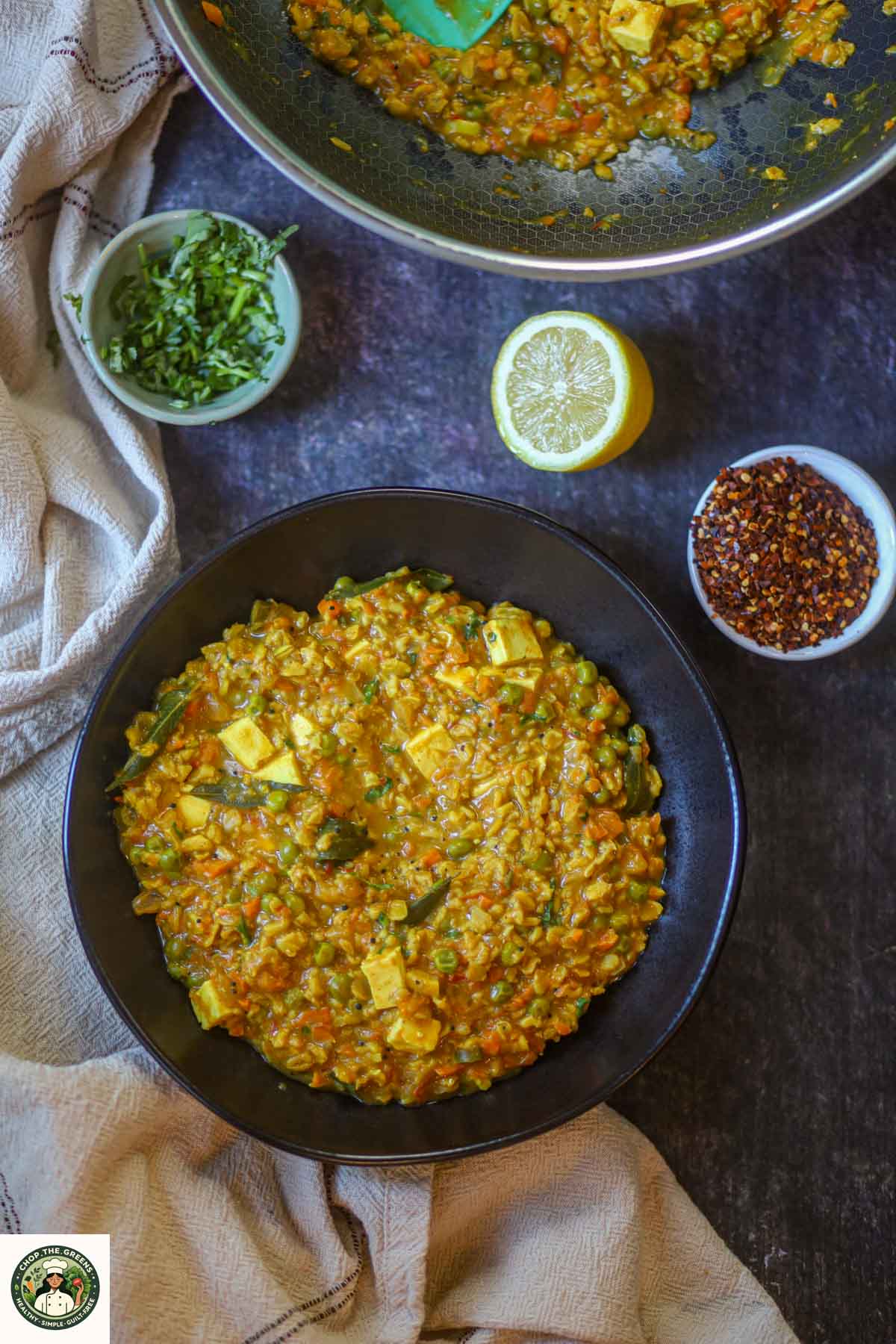 Vegetable masala oats served in a bowl, healthy and filling Indian oats recipe.